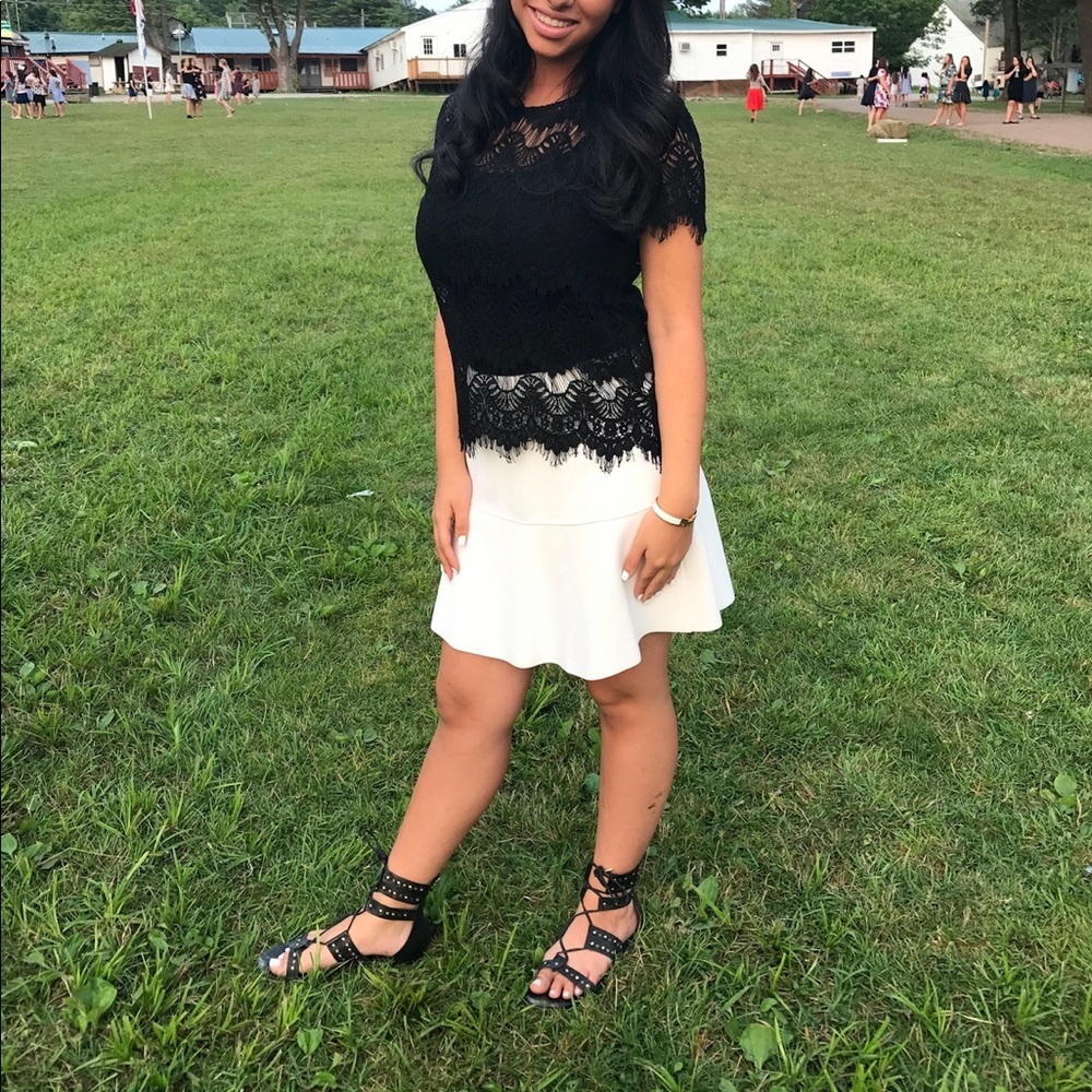 Generation love black lace top